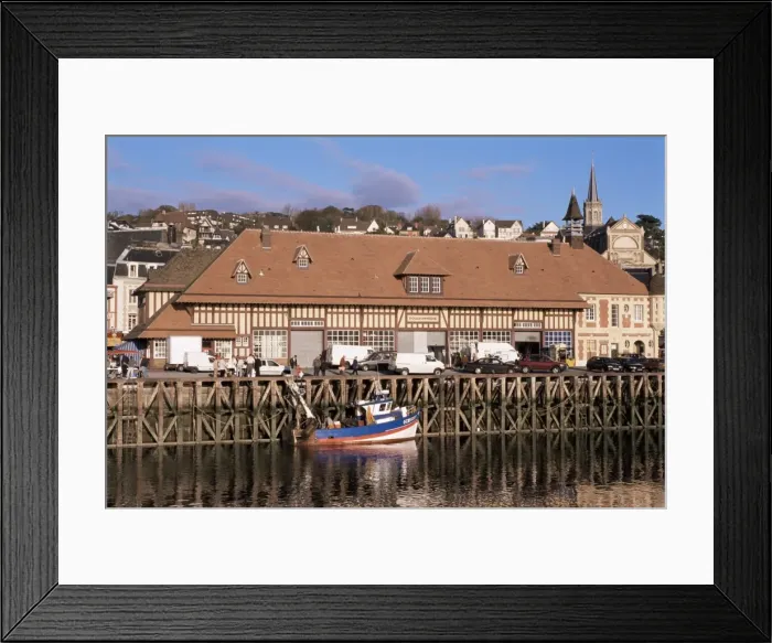 Framed Print : Waterfront and fish market, Trouville, Basse Normandie (Normandy), France, Europe Framed Print : Waterfront and fish market, Trouville, Basse Normandie (Normandy), France, Europe