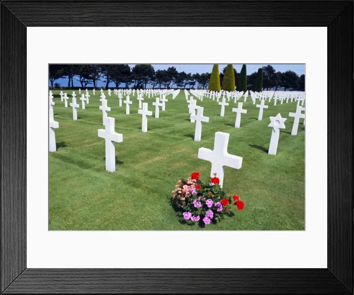 Framed Print : American cemetery (WWII), Omaha Beach, Colleville-sur-Mer, Calvados, Normandy, France Framed Print : American cemetery (WWII), Omaha Beach, Colleville-sur-Mer, Calvados, Normandy, France