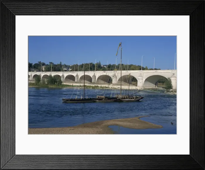 Framed Print : River Loire and Wilson Bridge, Tours, Centre, France, Europe Framed Print : River Loire and Wilson Bridge, Tours, Centre, France, Europe