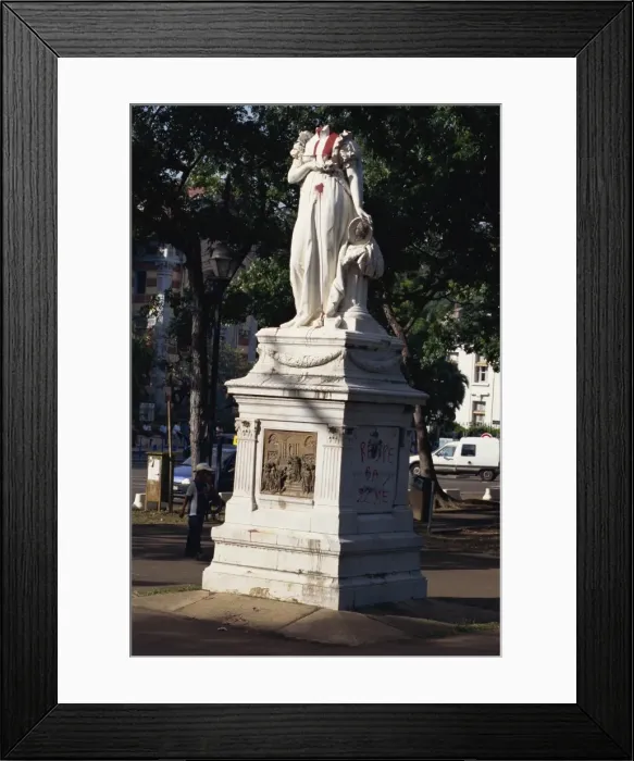 Framed Print : Empress Josephine statue, Fort de France, Martinique, Caribbean, Central America