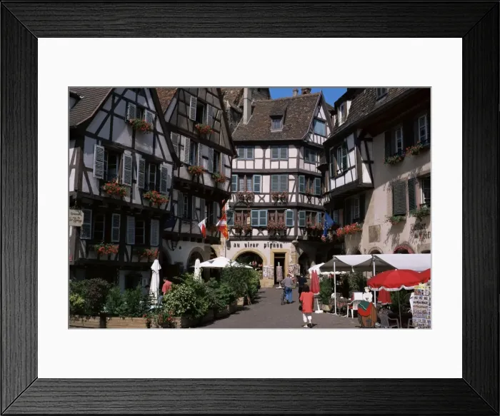 Framed Print : Rue des Marchands, Colmar, Alsace, France, Europe Framed Print : Rue des Marchands, Colmar, Alsace, France, Europe
