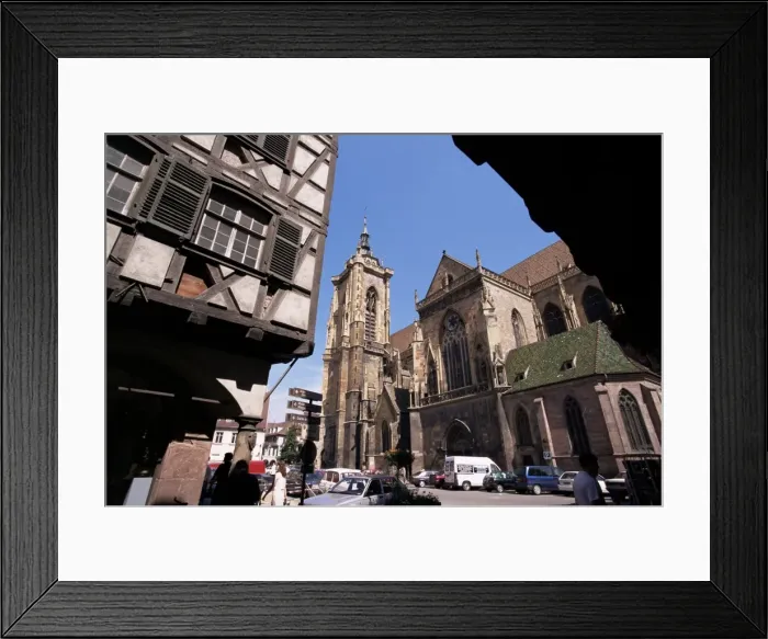 Framed Print : St. Martin collegiate church, dating from 13th and 14th centuries, Colmar Framed Print : St. Martin collegiate church, dating from 13th and 14th centuries, Colmar