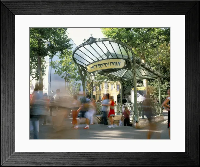 Framed Print : Entrance to the metro at Abbesses, Montmartre, Paris, France, Europe Framed Print : Entrance to the metro at Abbesses, Montmartre, Paris, France, Europe