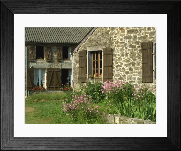 Framed Print : Exterior of a village house at Wallers Trelon in Picardie (Picardy), France, Europe Framed Print : Exterior of a village house at Wallers Trelon in Picardie (Picardy), France, Europe