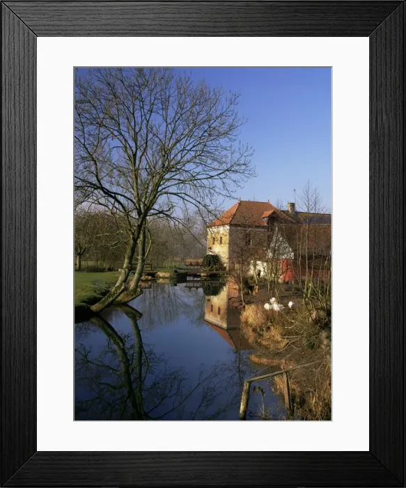 Framed Print : Crequoise Valley near Montreuil, Nord Pas de Calais, France, Europe Framed Print : Crequoise Valley near Montreuil, Nord Pas de Calais, France, Europe