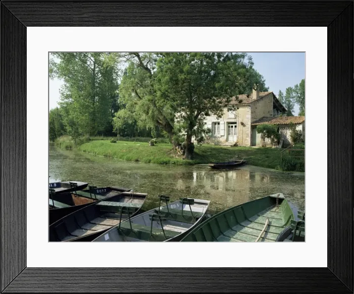 Framed Print : Marais Poitevin, near Coulon, western Loire, Poitou Charentes, France, Europe Framed Print : Marais Poitevin, near Coulon, western Loire, Poitou Charentes, France, Europe