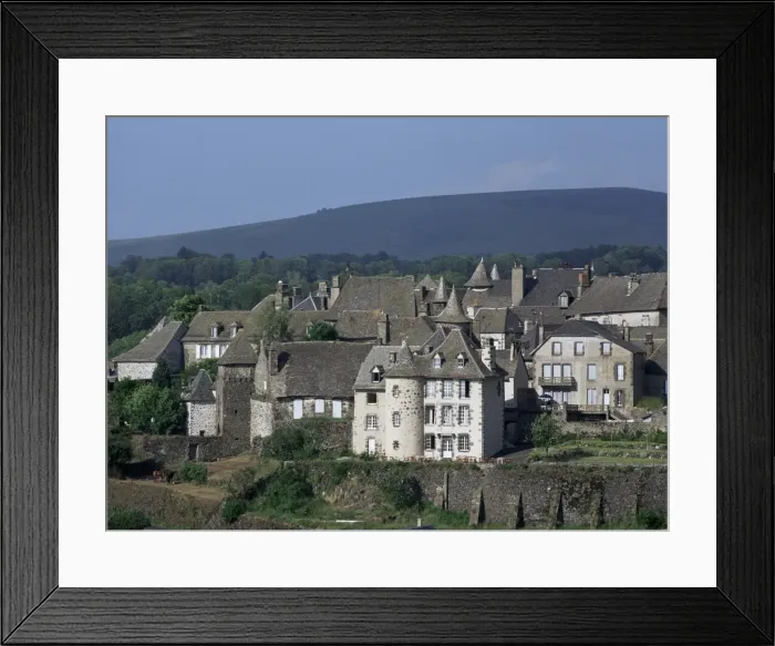Framed Print : Village of Salers, Auvergne, Massif Central, France, Europe Framed Print : Village of Salers, Auvergne, Massif Central, France, Europe
