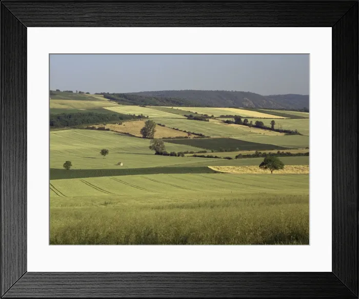 Framed Print : Agricultural landscape near Clermont Ferrand, Auvergne, France, Europe Framed Print : Agricultural landscape near Clermont Ferrand, Auvergne, France, Europe