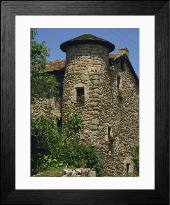 Framed Print : Turret of a village house in Le Crozet, Loire, Rhone-Alpes, France, Europe Framed Print : Turret of a village house in Le Crozet, Loire, Rhone-Alpes, France, Europe