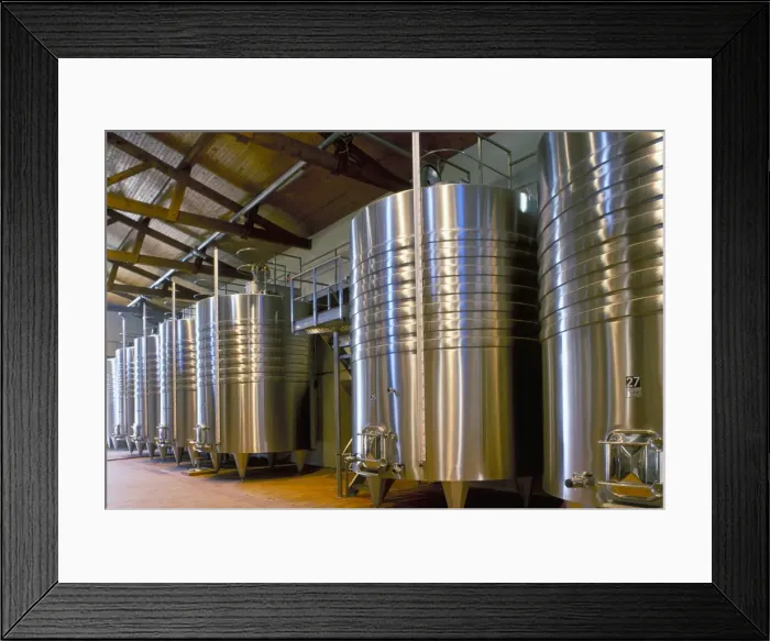 Framed Print : Wine fermentation tanks, Chateau Comtesse de Lalande, Pauillac, Gironde, France, Europe Framed Print : Wine fermentation tanks, Chateau Comtesse de Lalande, Pauillac, Gironde, France, Europe