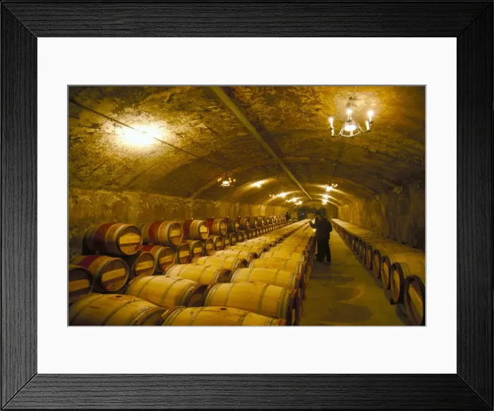 Framed Print : The cellars, Chateau Lafitte Rothschild, Pauillac, Gironde, France, Europe Framed Print : The cellars, Chateau Lafitte Rothschild, Pauillac, Gironde, France, Europe