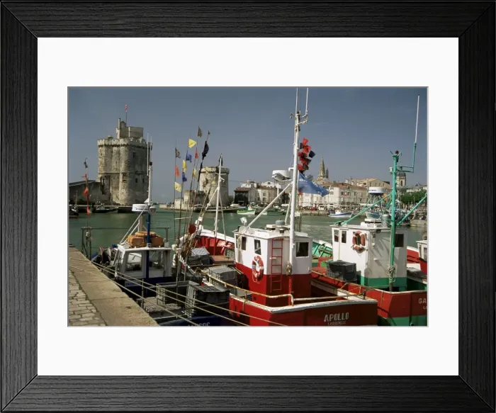 Framed Print : Fishing boats in the harbour, La Rochelle, Poitou Charentes, France, Europe Framed Print : Fishing boats in the harbour, La Rochelle, Poitou Charentes, France, Europe