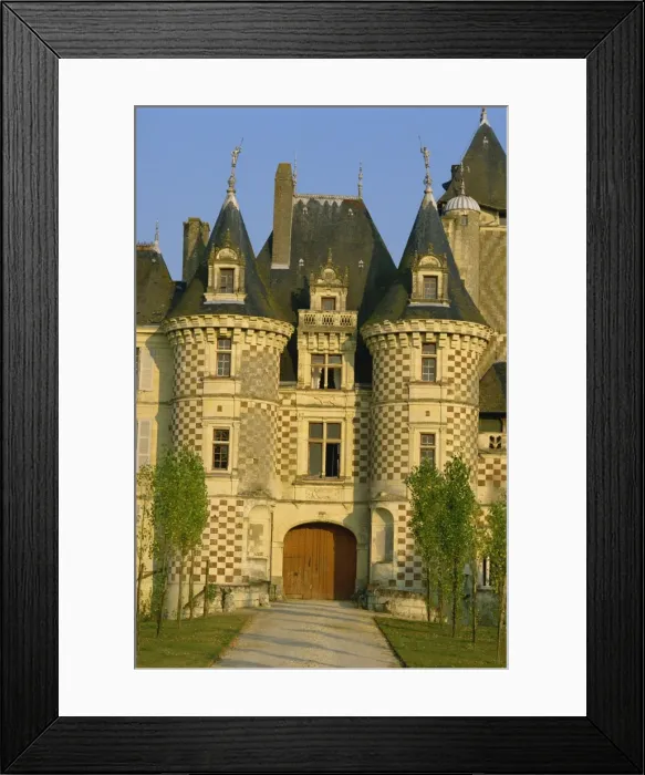 Framed Print : The entrance of the Chateau Les Reaux near Tours in Pays de la Loire, France, Europe Framed Print : The entrance of the Chateau Les Reaux near Tours in Pays de la Loire, France, Europe