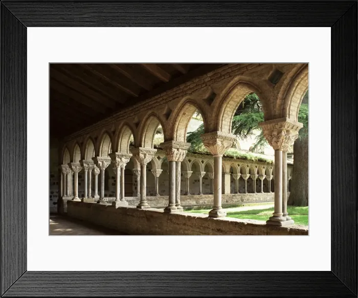 Framed Print : Cloister of Moissac, Moissac, Tarn et Garonne, Midi Pyrenees, France, Europe Framed Print : Cloister of Moissac, Moissac, Tarn et Garonne, Midi Pyrenees, France, Europe