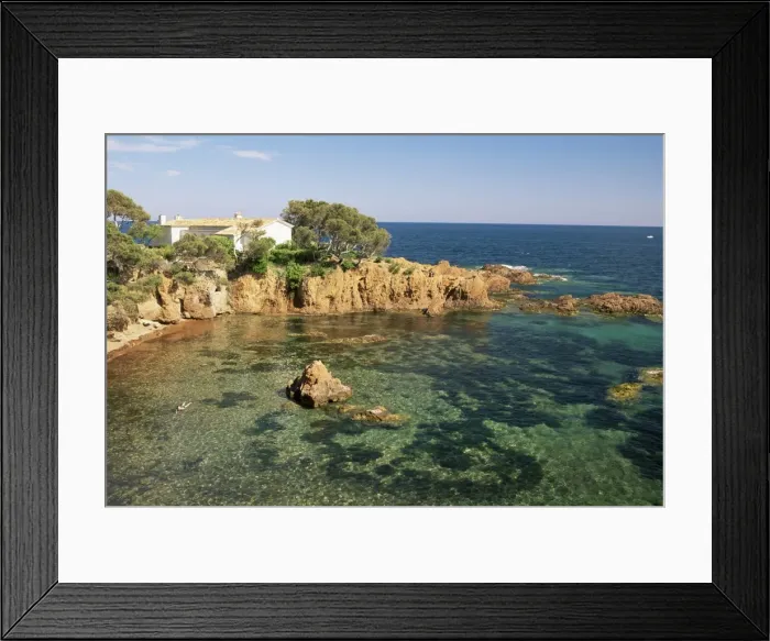 Framed Print : Esterel Corniche near St. Raphael, Var, Cote d Azur, Provence, France Framed Print : Esterel Corniche near St. Raphael, Var, Cote d Azur, Provence, France