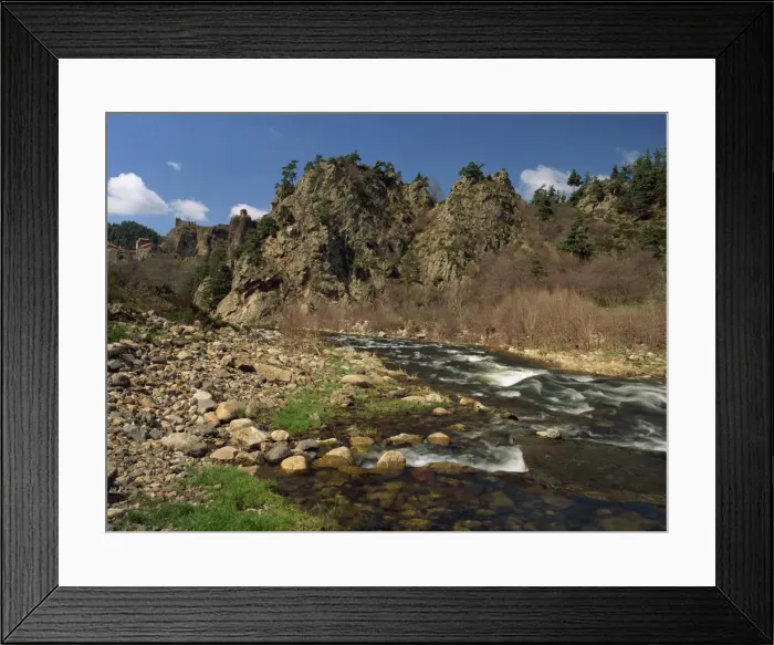 Framed Print : The River Loire near Arlempdes, Haute Loire, in the Auvergne, France, Europe Framed Print : The River Loire near Arlempdes, Haute Loire, in the Auvergne, France, Europe