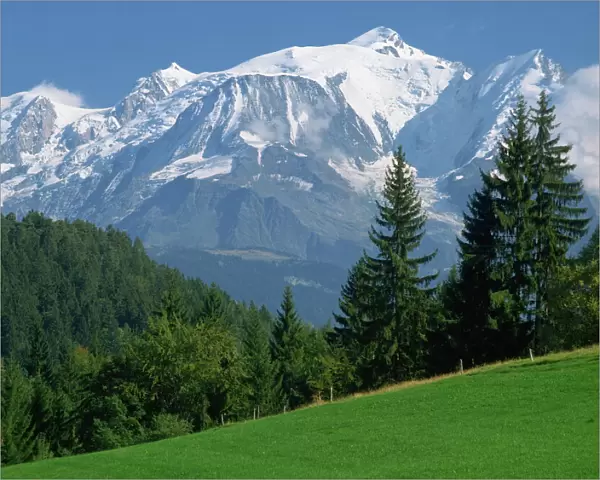 Mont Blanc, Haute Savoie (Savoy), Rhone Alpes, mountains of the French Alps