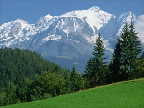 Mont Blanc, Haute Savoie (Savoy), Rhone Alpes, mountains of the French Alps