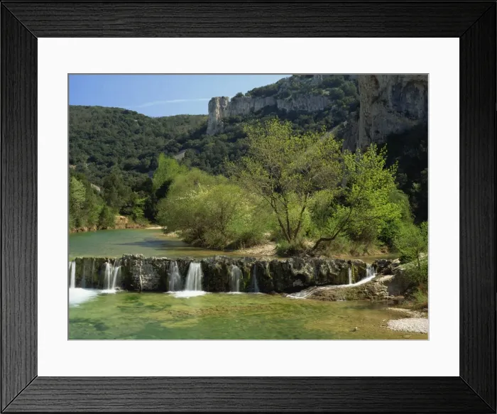 Framed Print : Landscape of the River Ibe near Vallon Pont de l Arc in Ardeche, Rhone-Alpes Framed Print : Landscape of the River Ibe near Vallon Pont de l Arc in Ardeche, Rhone-Alpes