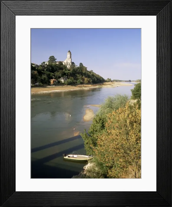 Framed Print : River Loire and St. Florent Le Veille, western Loire, Pays de la Loire, France, Europe Framed Print : River Loire and St. Florent Le Veille, western Loire, Pays de la Loire, France, Europe
