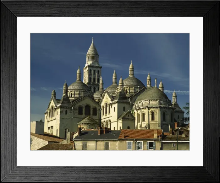 Framed Print : Domes and towers of the Christian cathedral on the skyline, Perigueux, in the Dordogne Framed Print : Domes and towers of the Christian cathedral on the skyline, Perigueux, in the Dordogne
