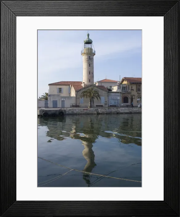 Framed Print : Lighthouse, harbour, Le Grau du Roi, Languedoc, France, Europe Framed Print : Lighthouse, harbour, Le Grau du Roi, Languedoc, France, Europe