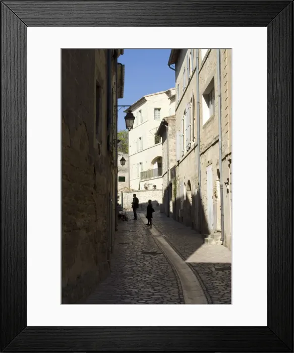 Framed Print : Back streets, Uzes, Languedoc, France, Europe Framed Print : Back streets, Uzes, Languedoc, France, Europe