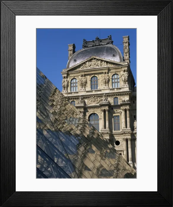 Framed Print : La Pyramide and Musee du Louvre, Paris, France, Europe Framed Print : La Pyramide and Musee du Louvre, Paris, France, Europe