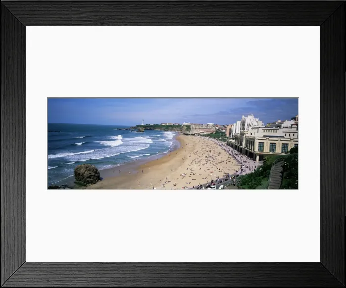 Framed Print : Beach at Biarritz, Basque Coast, Basses-Pyrenees, Bay of Biscay, France, Europe Framed Print : Beach at Biarritz, Basque Coast, Basses-Pyrenees, Bay of Biscay, France, Europe