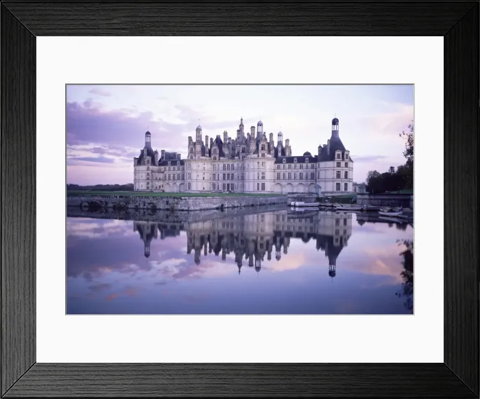 Framed Print : Chateau of Chambord, UNESCO World Heritage Site, Loir et Cher, Region de la Loire