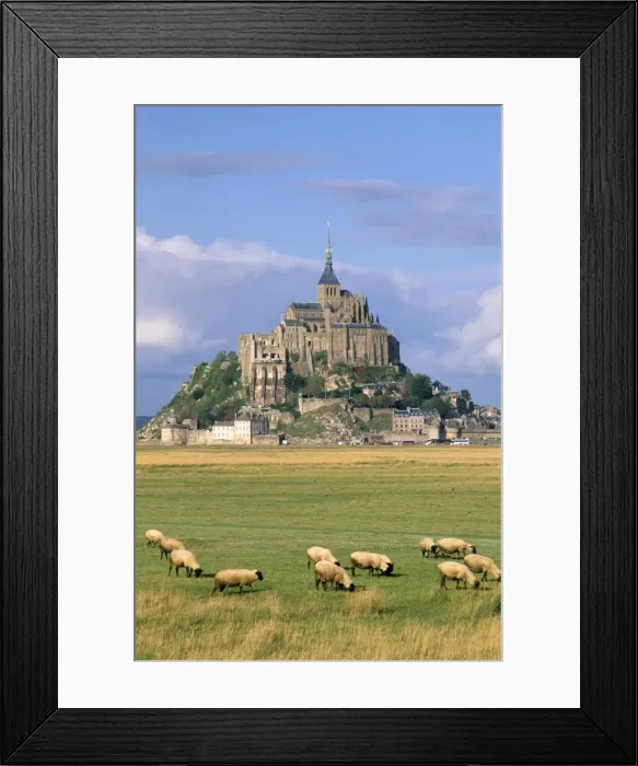 Framed Print : Mont Saint Michel, UNESCO World Heritage Site, Manche, Normandy, France, Europe Framed Print : Mont Saint Michel, UNESCO World Heritage Site, Manche, Normandy, France, Europe