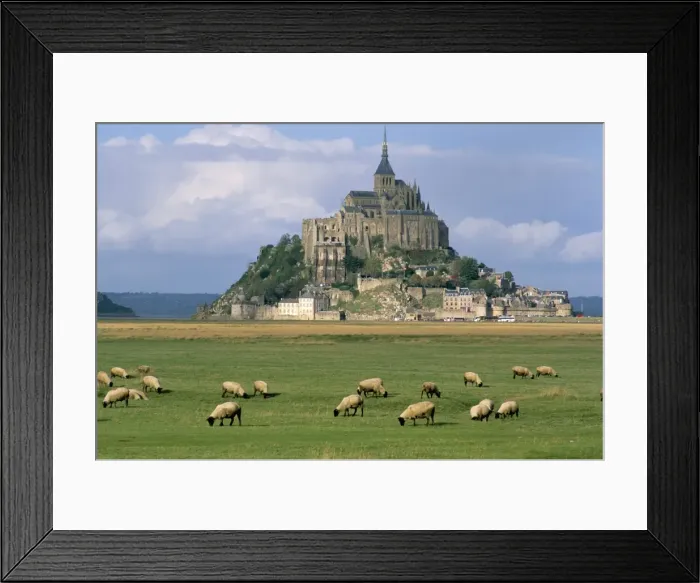 Framed Print : Mont Saint Michel, UNESCO World Heritage Site, Manche, Normandy, France, Europe Framed Print : Mont Saint Michel, UNESCO World Heritage Site, Manche, Normandy, France, Europe
