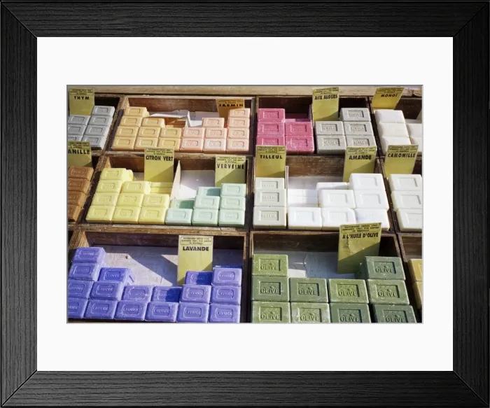 Framed Print : Soaps of Marseille, Bouches du Rhone, Provence, France, Europe Framed Print : Soaps of Marseille, Bouches du Rhone, Provence, France, Europe