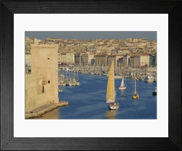 Framed Print : The Old Port, Marseilles, Provence, France, Europe Framed Print : The Old Port, Marseilles, Provence, France, Europe