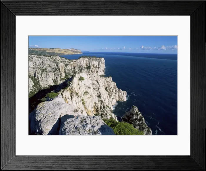 Framed Print : Massif des Calanques, Bouches-du-Rhone, Provence, France, Mediterranean, Europe Framed Print : Massif des Calanques, Bouches-du-Rhone, Provence, France, Mediterranean, Europe