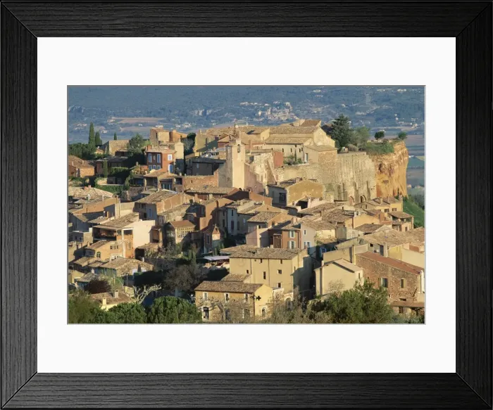 Framed Print : View over the village of Roussillon, Vaucluse, Provence, France, Europe Framed Print : View over the village of Roussillon, Vaucluse, Provence, France, Europe