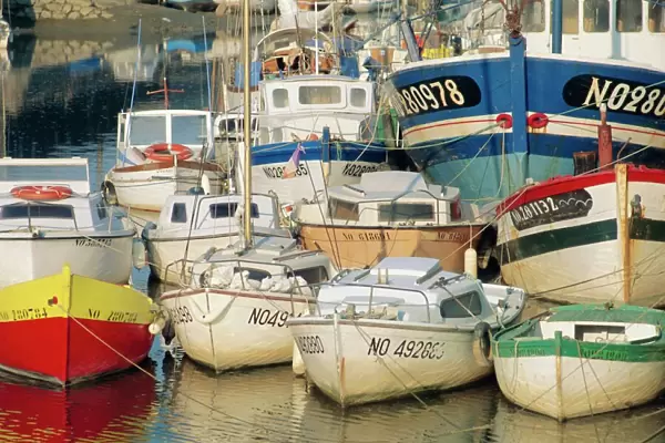 Boats in harbour, Noirmoutier-en-Ile, Island of Noirmoutier, Vendee, France