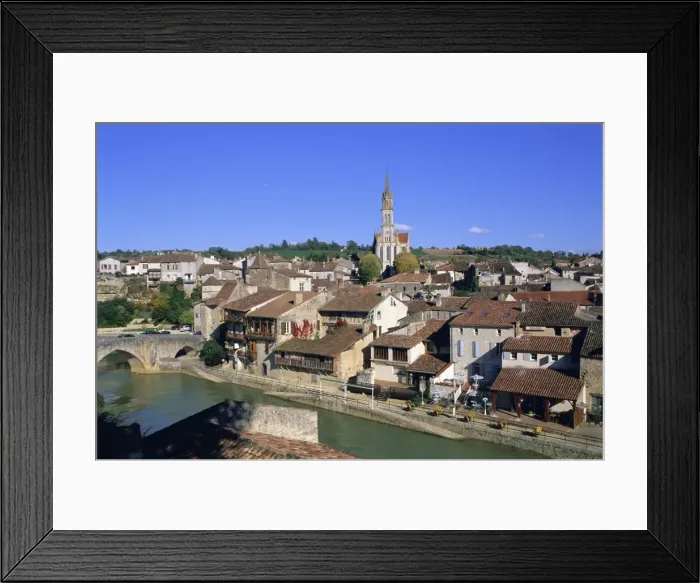 Framed Print : Medieval town of Nerac, on the banks of the Baize, Lot et Garonne, Aquitaine Framed Print : Medieval town of Nerac, on the banks of the Baize, Lot et Garonne, Aquitaine