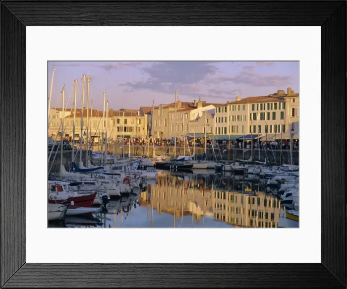 Framed Print : Reflections in the harbour, Le Port du Quai de la Poithevinieres (Poithevinieres Quay) Framed Print : Reflections in the harbour, Le Port du Quai de la Poithevinieres (Poithevinieres Quay)