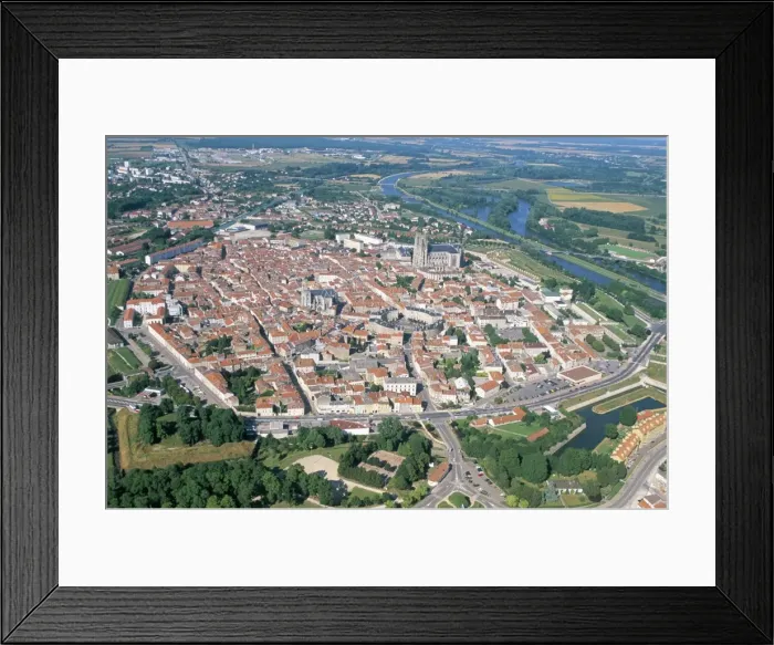 Framed Print : Aerial view of fortifications of Marshal Vauban, town of Toul, Meurthe-et-Moselle Framed Print : Aerial view of fortifications of Marshal Vauban, town of Toul, Meurthe-et-Moselle