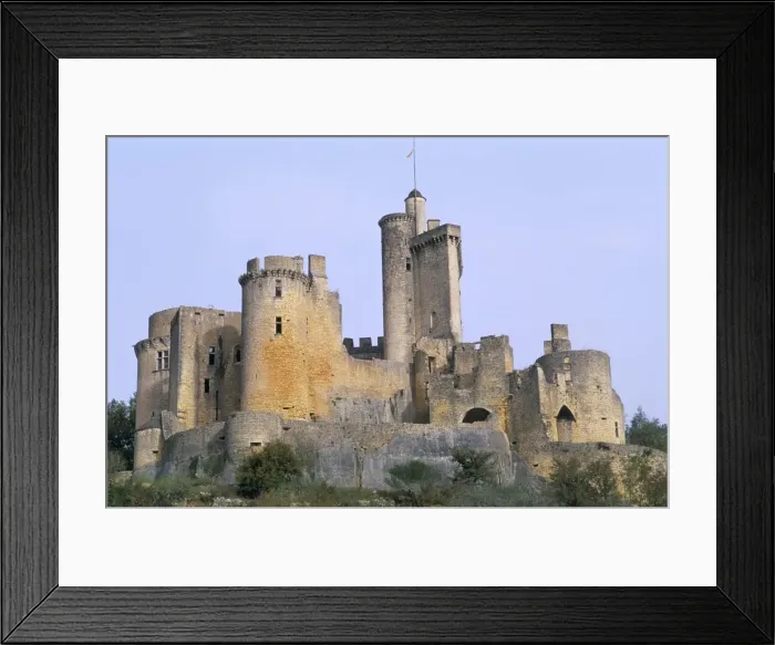 Framed Print : Ancient seat of the Seigneur (Lord) Beranger de Roquefeuil, 15th-16th century Framed Print : Ancient seat of the Seigneur (Lord) Beranger de Roquefeuil, 15th-16th century