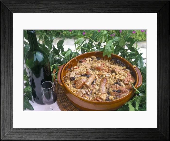 Framed Print : Cassoulet de Carcassonne, by Chef M. Rodrigues, Hameau de Saint Martin Framed Print : Cassoulet de Carcassonne, by Chef M. Rodrigues, Hameau de Saint Martin