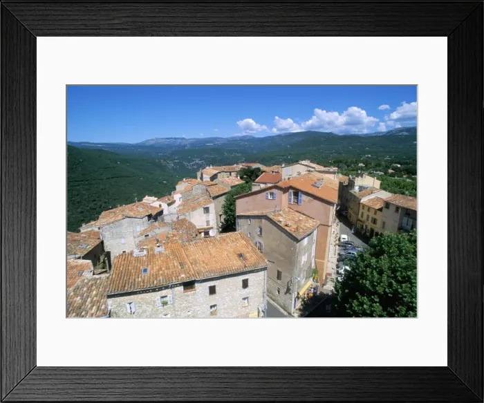 Framed Print : Town of Saint Cesaire-sur-Siagne, Alpes Maritimes, Cote d Azur, Provence Framed Print : Town of Saint Cesaire-sur-Siagne, Alpes Maritimes, Cote d Azur, Provence