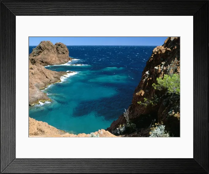 Framed Print : Cap du Dramont, Corniche de l Esterel, Var, Cote d Azur, Provence Framed Print : Cap du Dramont, Corniche de l Esterel, Var, Cote d Azur, Provence