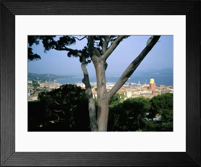 Framed Print : Old town seen from the Citadelle, Presqu ile de St. Tropez, Var, Cote d Azur Framed Print : Old town seen from the Citadelle, Presqu ile de St. Tropez, Var, Cote d Azur