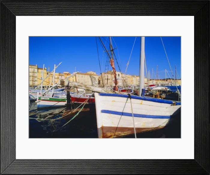 Framed Print : St. Tropez harbour, Cote d azur, France Framed Print : St. Tropez harbour, Cote d azur, France