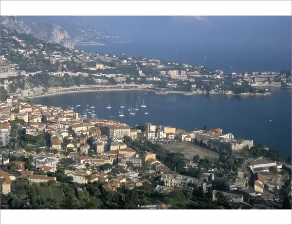 View over Cap Ferrat from Mont Alban, Nice area, Alpes-Maritimes, Provence