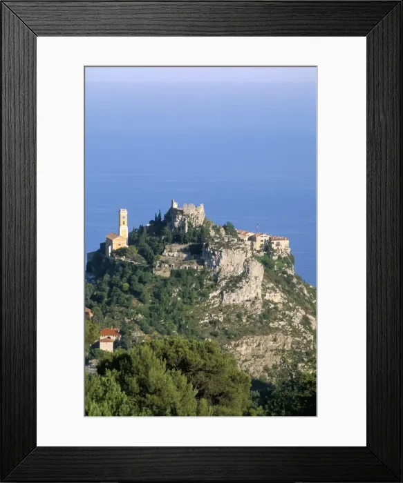 Framed Print : Eagles nest village of Eze, Alpes-Maritimes, Cote d Azur, Provence Framed Print : Eagles nest village of Eze, Alpes-Maritimes, Cote d Azur, Provence