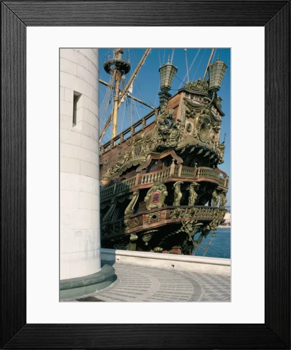 Framed Print : Ship used in the film Pirates, Cannes, Alpes Maritimes, Cote d Azur Framed Print : Ship used in the film Pirates, Cannes, Alpes Maritimes, Cote d Azur