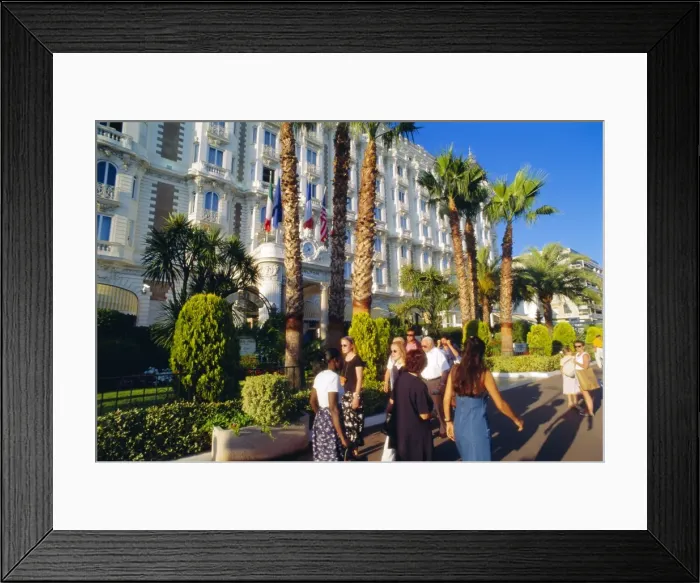 Framed Print : Hotel Carlton, La Croisette, Cannes, Cote d Azur, Provence, France Framed Print : Hotel Carlton, La Croisette, Cannes, Cote d Azur, Provence, France